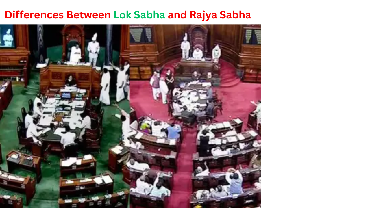 Differences Between Lok Sabha and Rajya Sabha