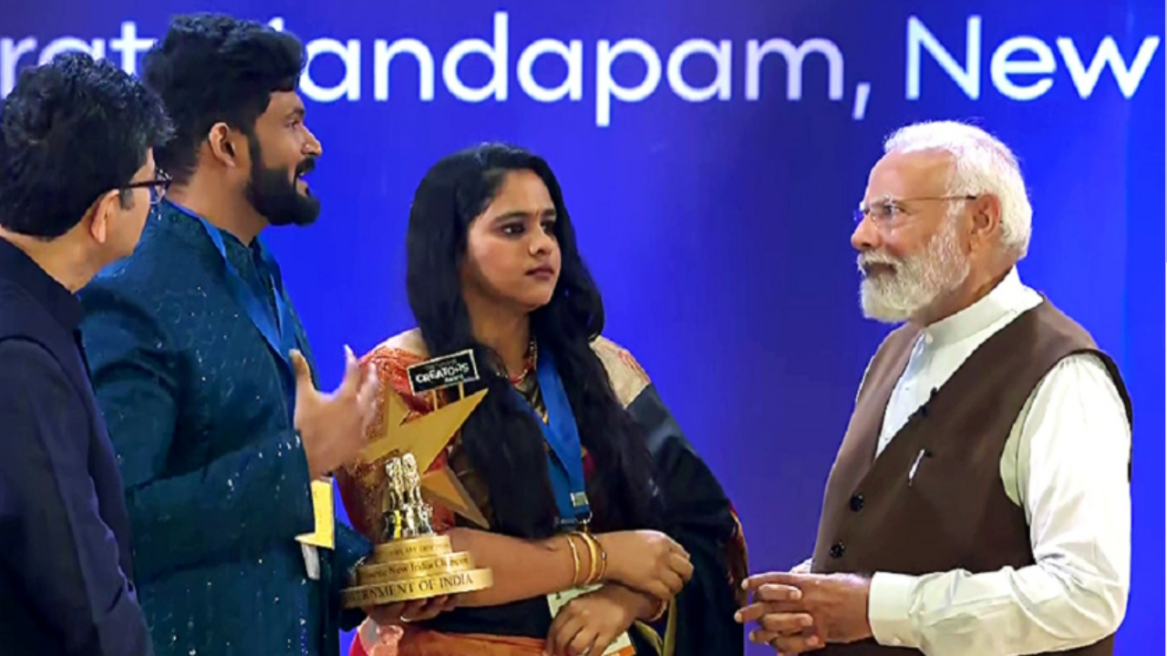 Prime Minister Narendra Modi presents National Creator Awards