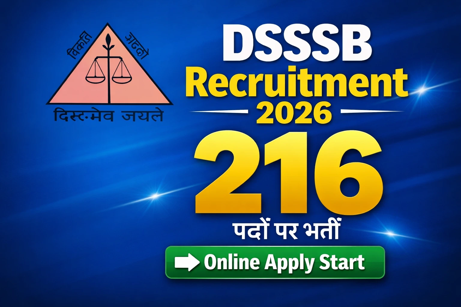 DSSSB Recruitment 2026