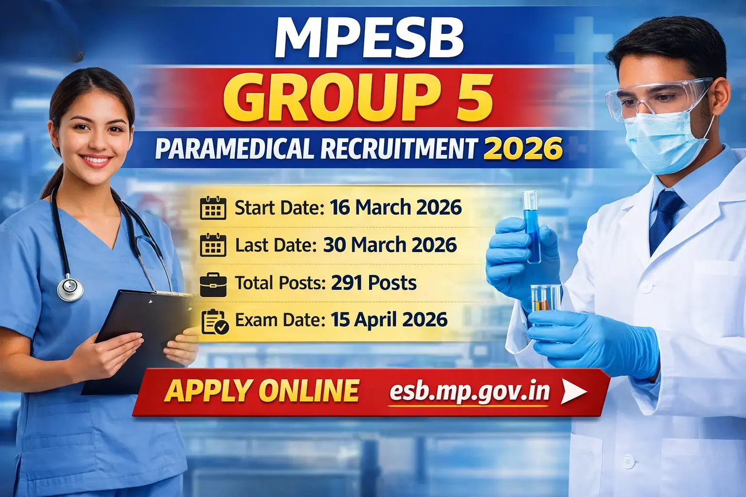 MPESB Group 5 Paramedical Recruitment 2026