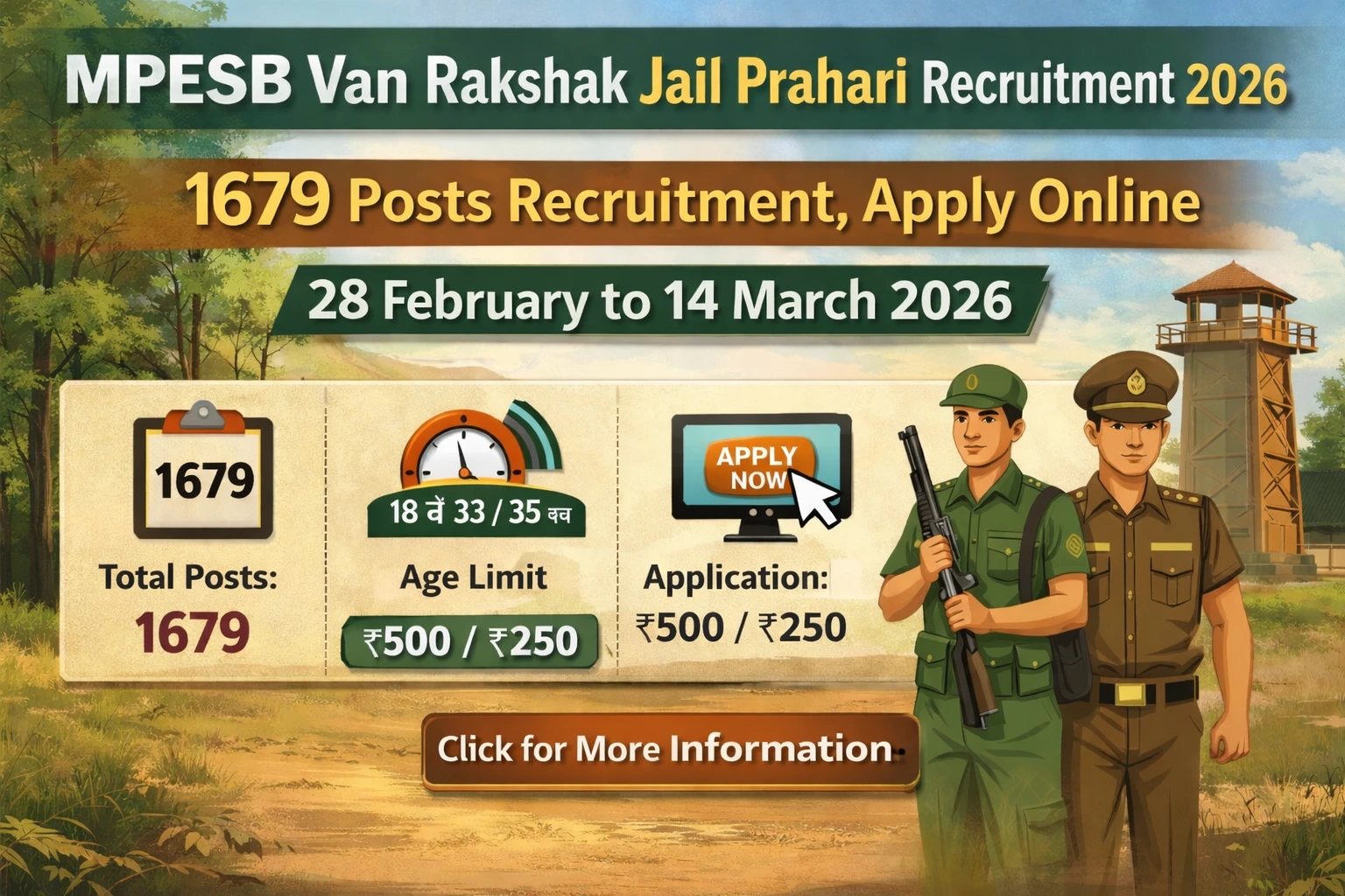 MPESB Van Rakshak Jail Prahari Recruitment 2026