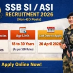 SSB Recruitment 2026